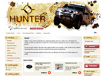 Hunter 4x4shop - design eshopové aplikace. Ve spolupráci s Web Revolution, s.r.o.