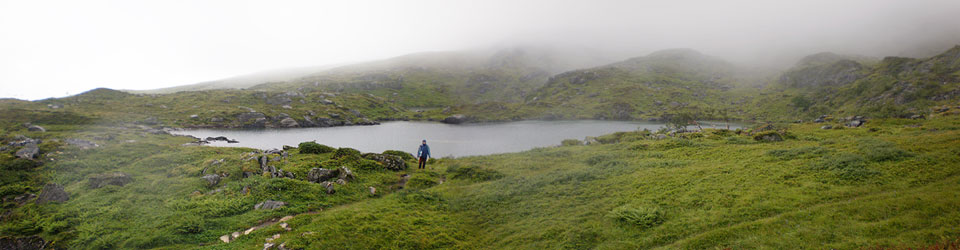 22.8.2010 / Jezero u jeskyně Trollkyrkja, Norsko